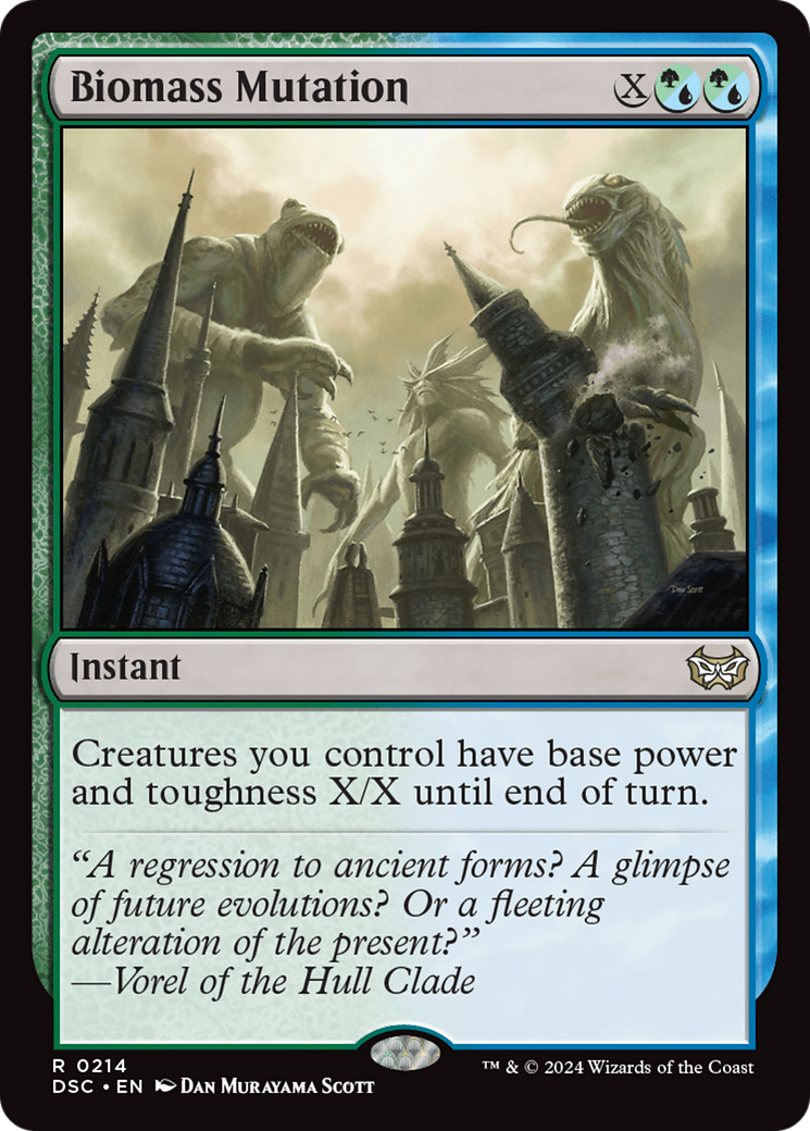 Biomass Mutation (DSC-214) - Duskmourn: House of Horror Commander - Premium MTG Single from Wizards of the Coast - Just $0.25! Shop now at Game Crave Tournament Store