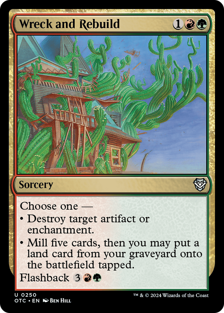 Wreck and Rebuild (OTC-250) - Outlaws of Thunder Junction Commander - Premium MTG Single from Wizards of the Coast - Just $0.25! Shop now at Game Crave Tournament Store