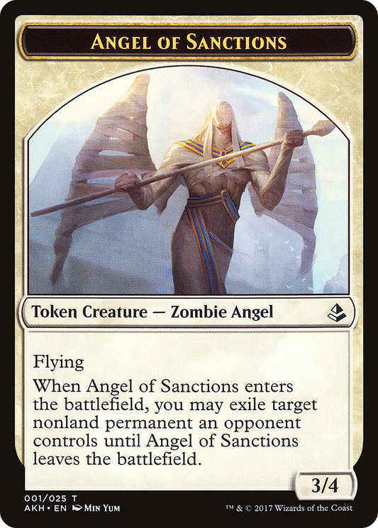 Angel of Sanctions (TAKH-001) - Amonkhet Tokens