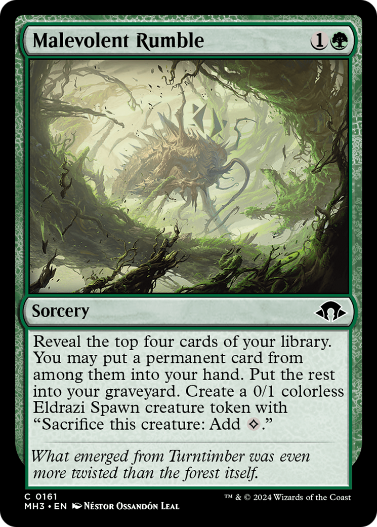 Malevolent Rumble (MH3-161) - Modern Horizons 3 - Premium MTG Single from Wizards of the Coast - Just $0.42! Shop now at Game Crave Tournament Store