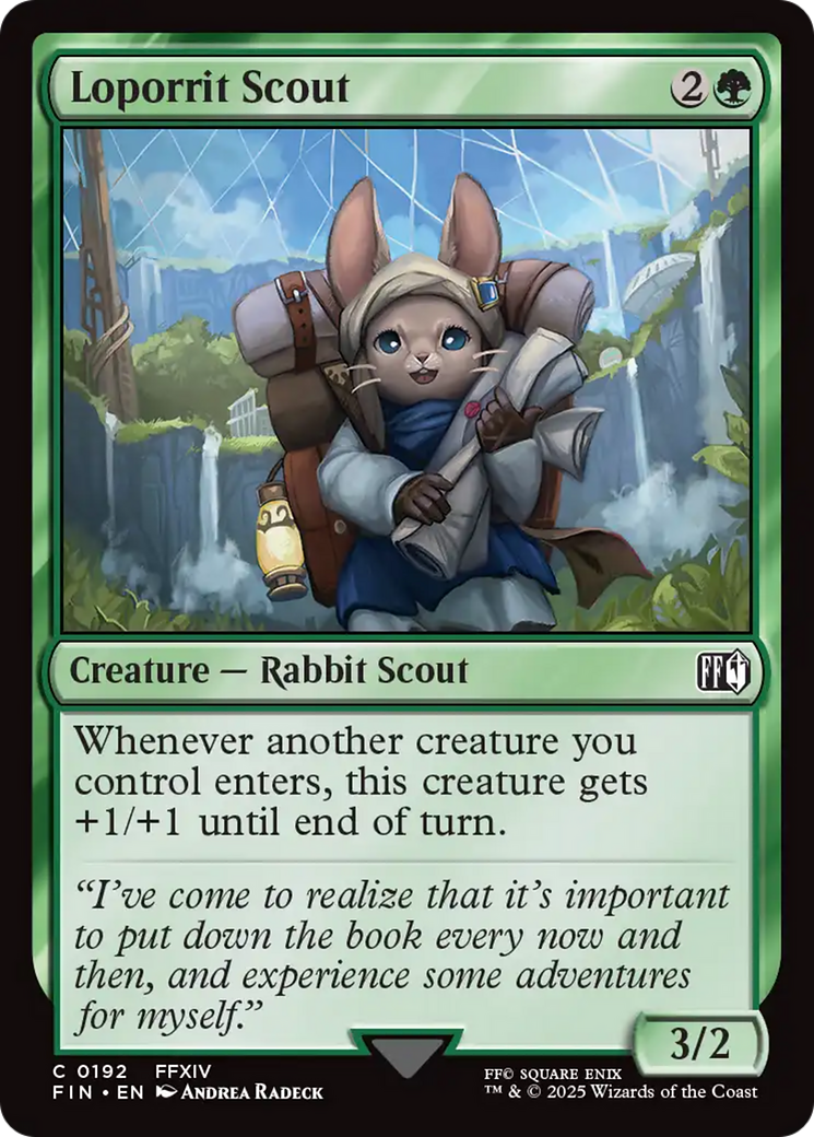 Loporrit Scout (FIN-192) - FINAL FANTASY Foil - Premium MTG Single from Wizards of the Coast - Just $0.09! Shop now at Game Crave Tournament Store