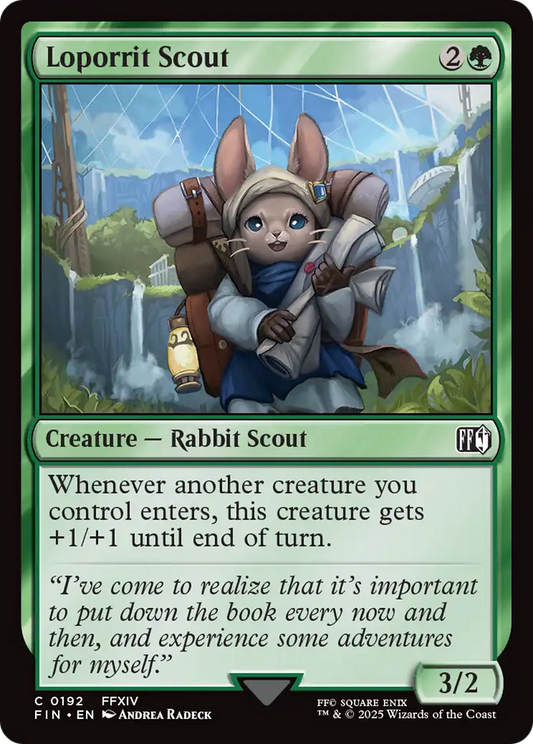 Loporrit Scout (FIN-192) - FINAL FANTASY Foil - Premium MTG Single from Wizards of the Coast - Just $0.09! Shop now at Game Crave Tournament Store