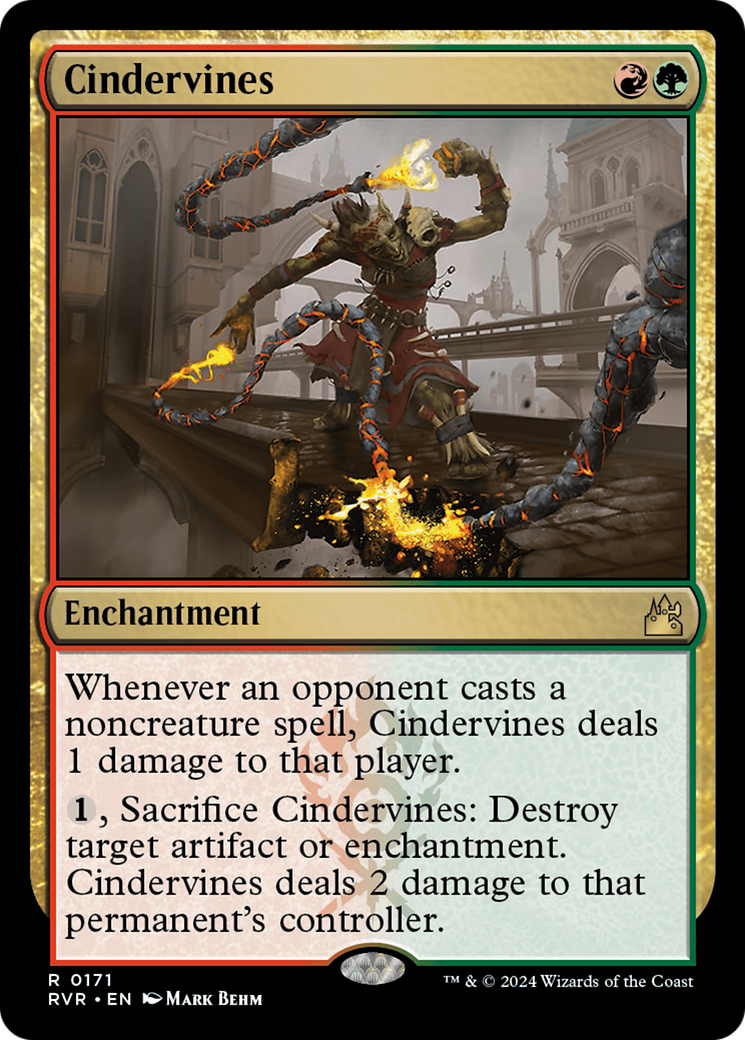 Cindervines (RVR-171) - Ravnica Remastered - Premium MTG Single from Wizards of the Coast - Just $0.28! Shop now at Game Crave Tournament Store