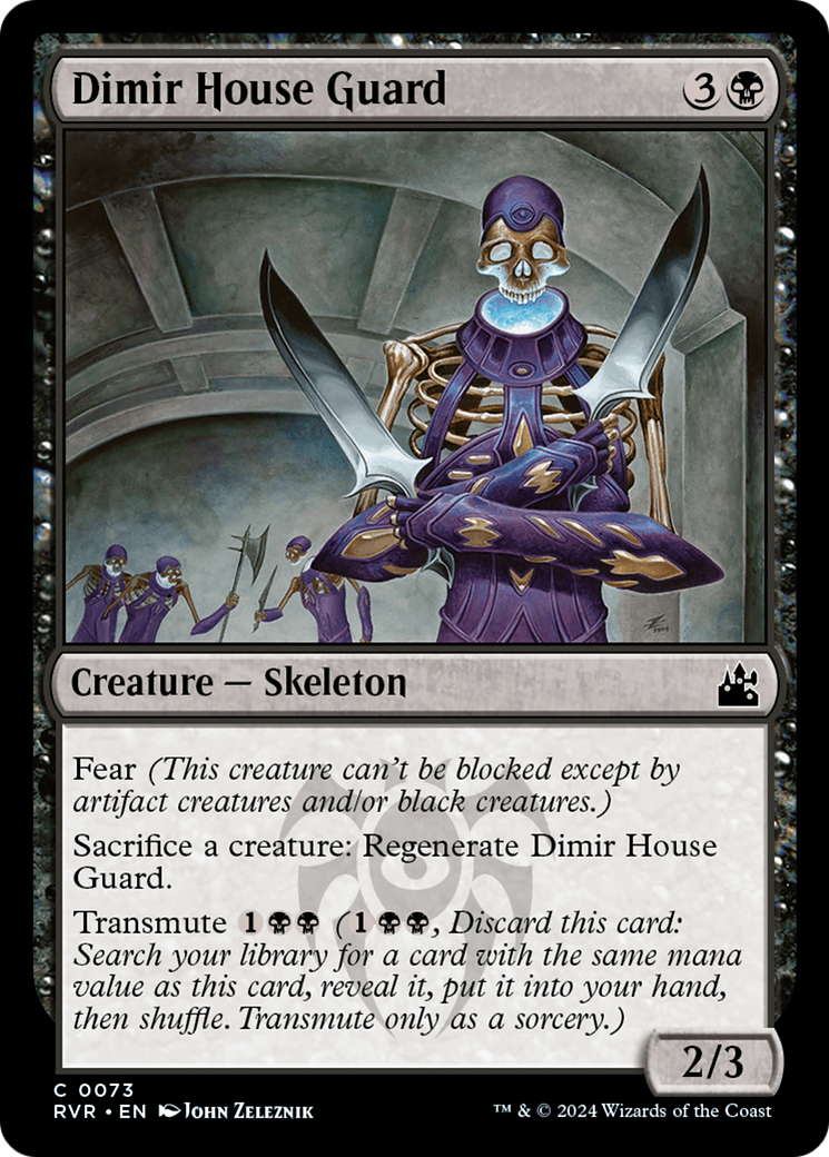 Dimir House Guard (RVR-073) - Ravnica Remastered - Premium MTG Single from Wizards of the Coast - Just $0.26! Shop now at Game Crave Tournament Store