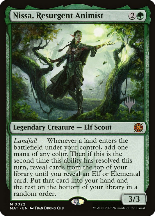 Nissa, Resurgent Animist (PPMKM-022) - March of the Machine: The Aftermath Promos Foil