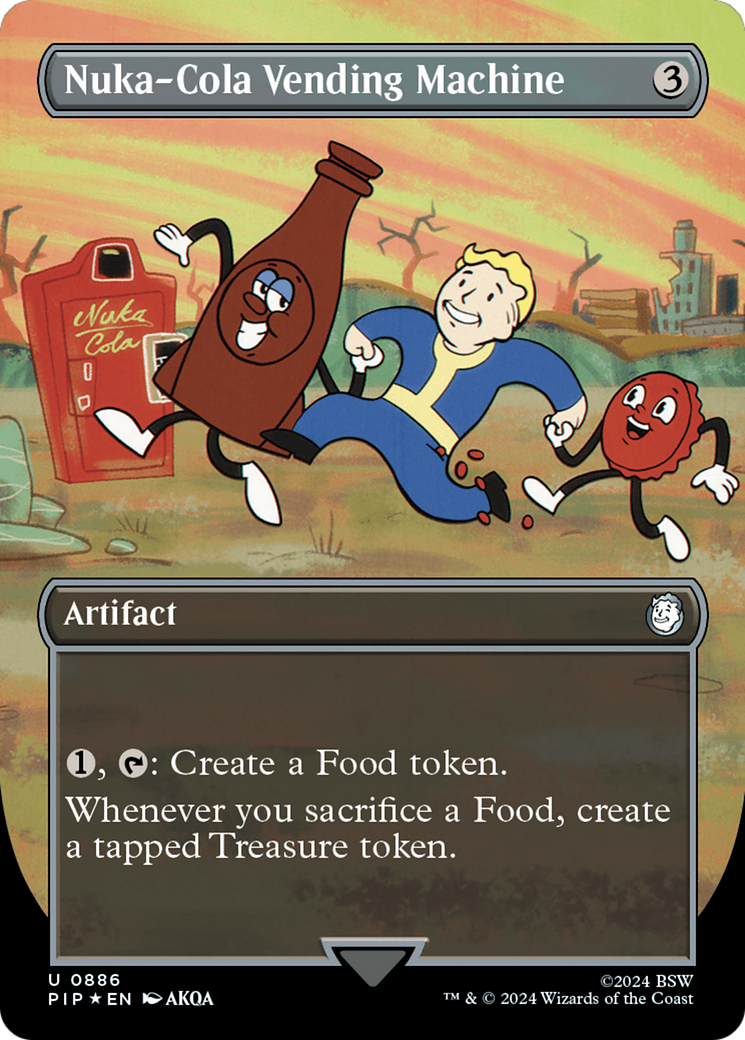 Nuka-Cola Vending Machine (PIP-886) - Fallout (Borderless) Foil - Premium MTG Single from Wizards of the Coast - Just $69.35! Shop now at Game Crave Tournament Store