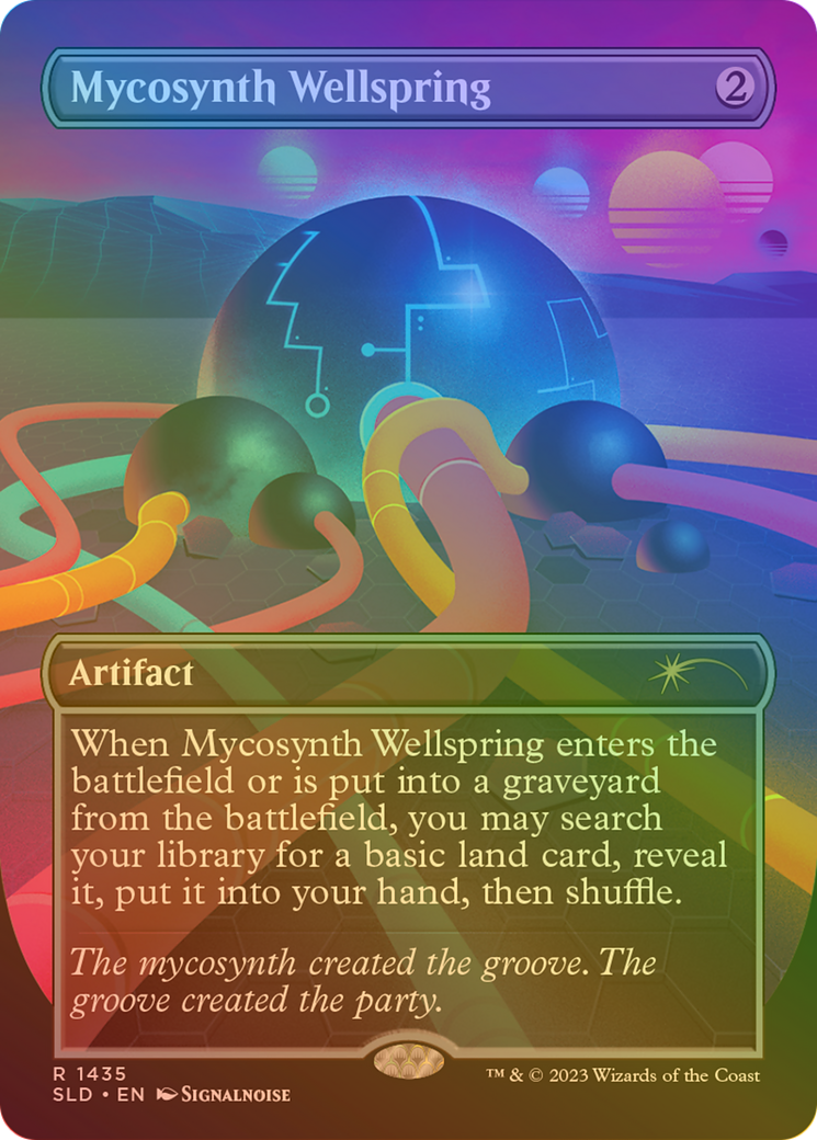 Mycosynth Wellspring (SLD-1435★) - Secret Lair Drop (Borderless) Foil - Premium MTG Single from Wizards of the Coast - Just $3.65! Shop now at Game Crave Tournament Store