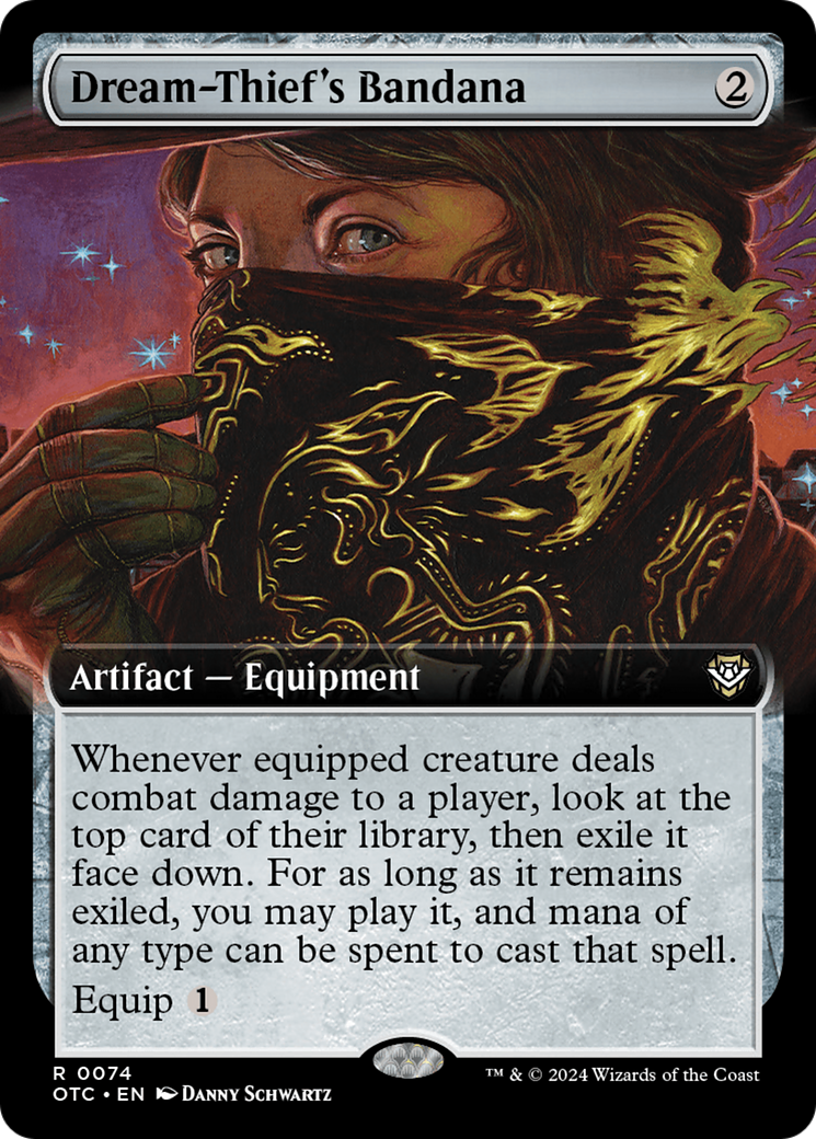 Dream-Thief's Bandana (OTC-074) - Outlaws of Thunder Junction Commander: (Extended Art) - Premium MTG Single from Wizards of the Coast - Just $0.25! Shop now at Game Crave Tournament Store