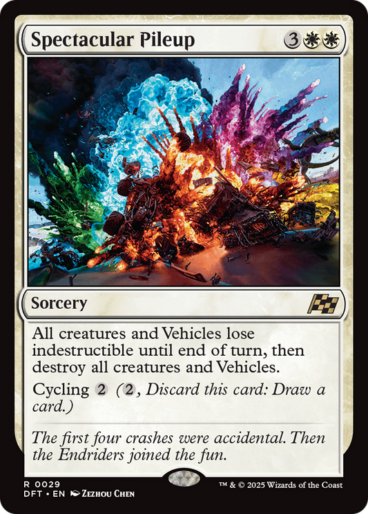Spectacular Pileup (DFT-029) - Aetherdrift Foil - Premium MTG Single from Wizards of the Coast - Just $0.09! Shop now at Game Crave Tournament Store