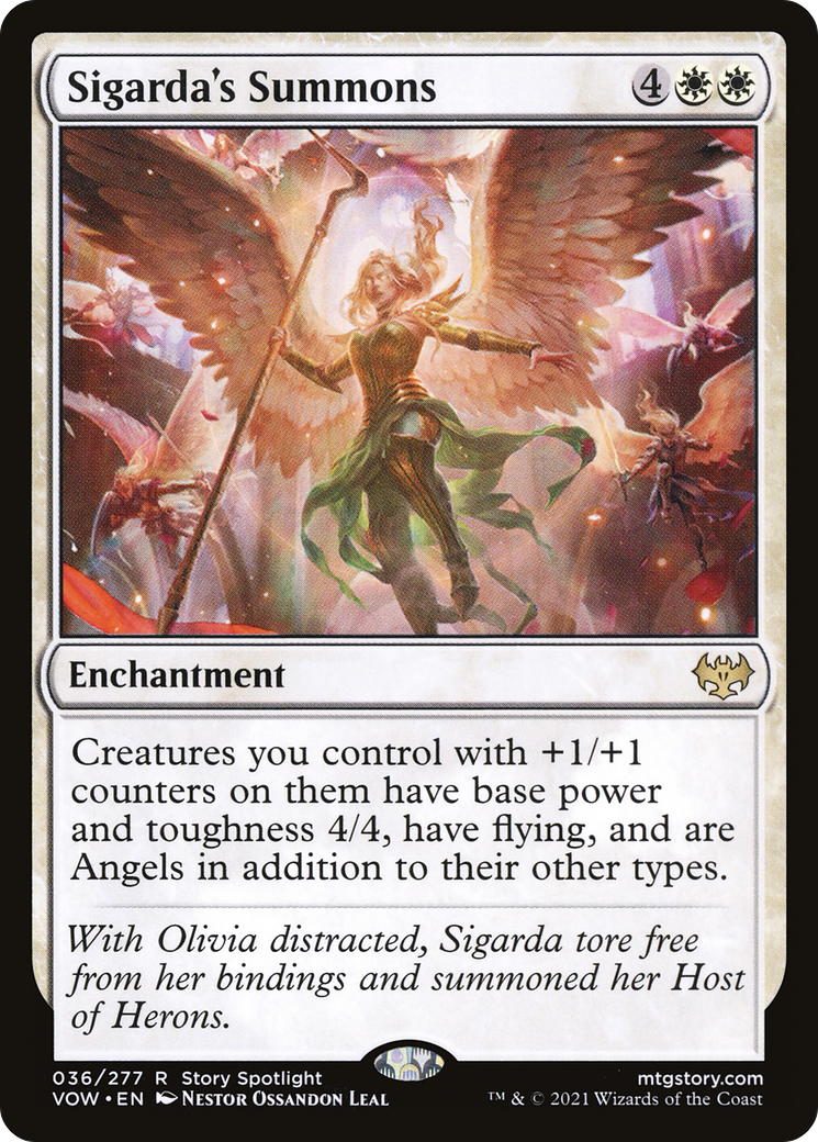 Sigarda's Summons (VOW-036) - Innistrad: Crimson Vow Foil - Premium MTG Single from Wizards of the Coast - Just $0.08! Shop now at Game Crave Tournament Store