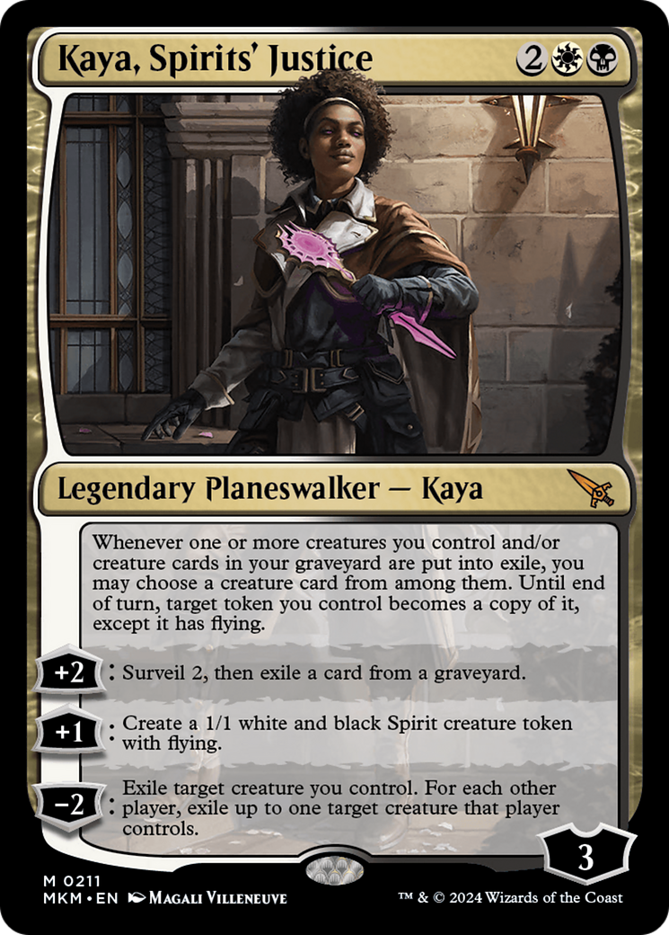 Kaya, Spirits' Justice (MKM-211) - Murders at Karlov Manor Foil - Premium MTG Single from Wizards of the Coast - Just $0.29! Shop now at Game Crave Tournament Store