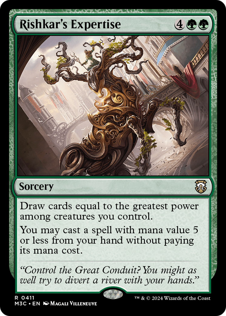Rishkar's Expertise (M3C-411) - Modern Horizons 3 Commander Foil - Premium MTG Single from Wizards of the Coast - Just $1.48! Shop now at Game Crave Tournament Store