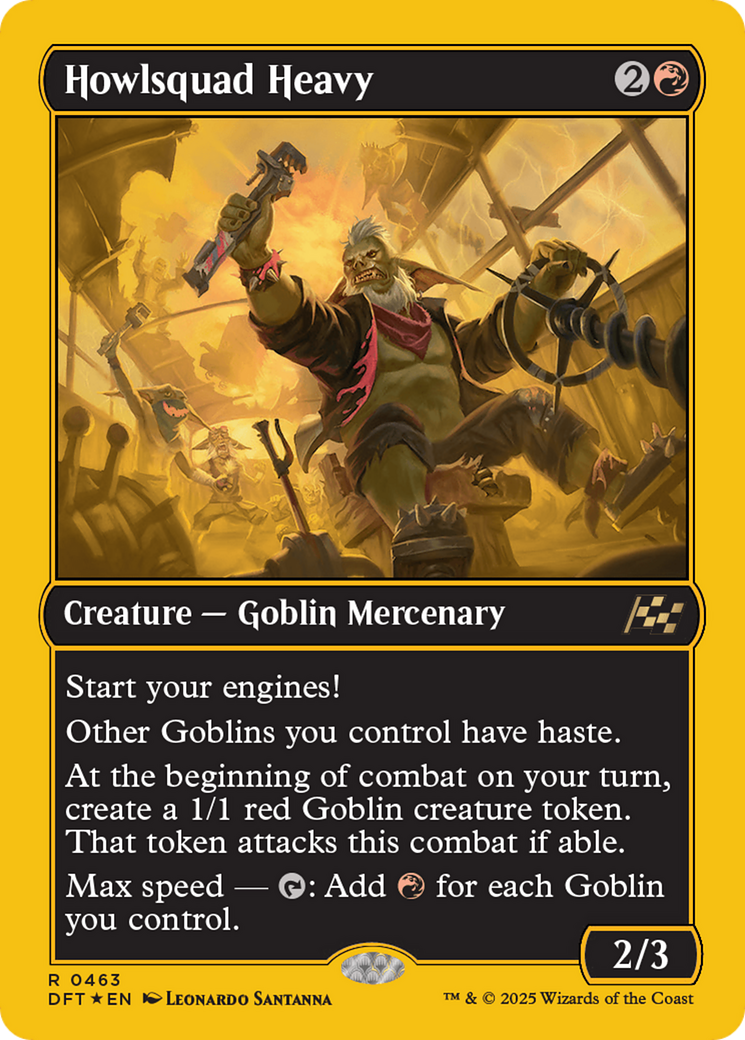 Howlsquad Heavy (First-Place Foil) (DFT-463) - Aetherdrift Foil - Premium MTG Single from Wizards of the Coast - Just $0.77! Shop now at Game Crave Tournament Store