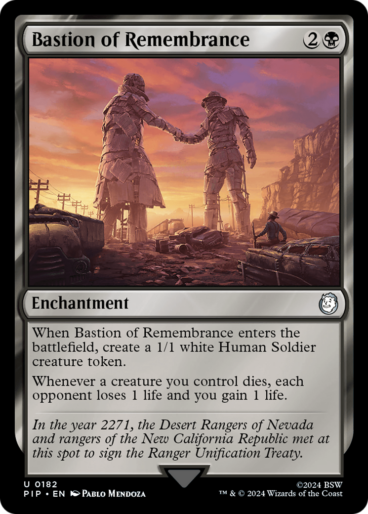Bastion of Remembrance (PIP-182) - Fallout - Premium MTG Single from Wizards of the Coast - Just $0.26! Shop now at Game Crave Tournament Store