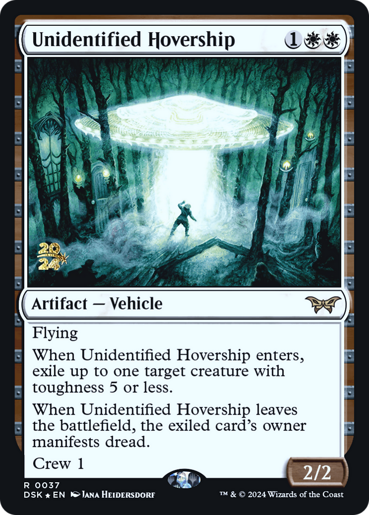 Unidentified Hovership (PDSK-37S) - Duskmourn: House of Horror Promos Foil - Premium MTG Single from Wizards of the Coast - Just $0.66! Shop now at Game Crave Tournament Store