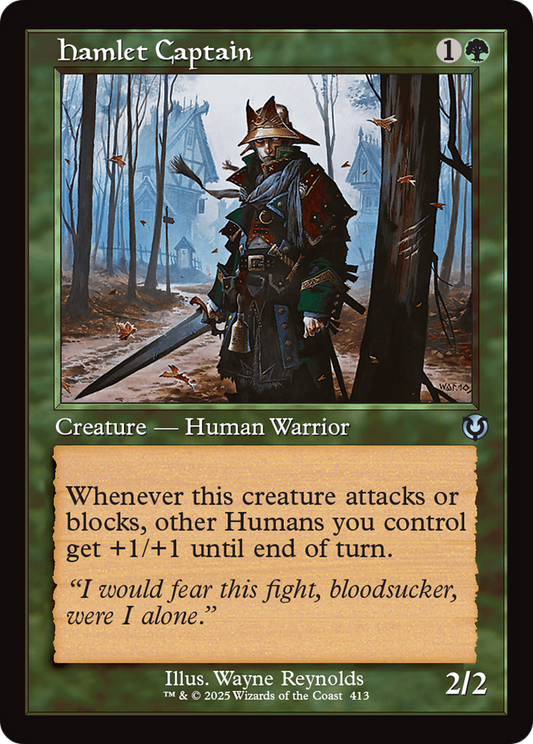 Hamlet Captain (Retro Frame) (-413) - Innistrad Remastered Foil - Premium MTG Single from Wizards of the Coast - Just $0.26! Shop now at Game Crave Tournament Store