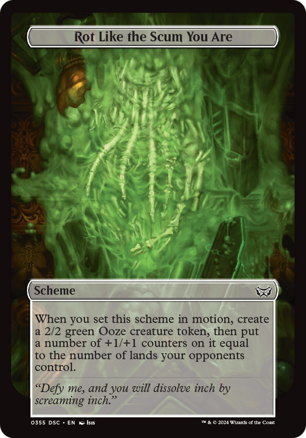 Rot Like the Scum You Are (DSC-355) - Duskmourn: House of Horror Commander - Premium MTG Single from Wizards of the Coast - Just $0.26! Shop now at Game Crave Tournament Store
