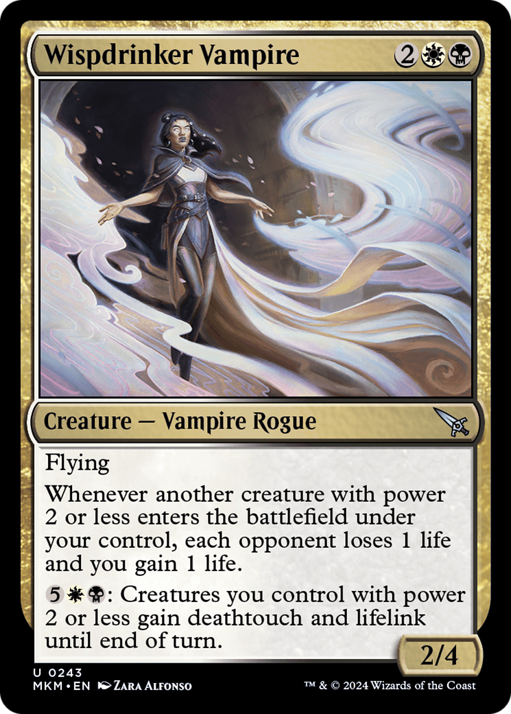 Wispdrinker Vampire (MKM-243) - Murders at Karlov Manor Foil - Premium MTG Single from Wizards of the Coast - Just $0.25! Shop now at Game Crave Tournament Store