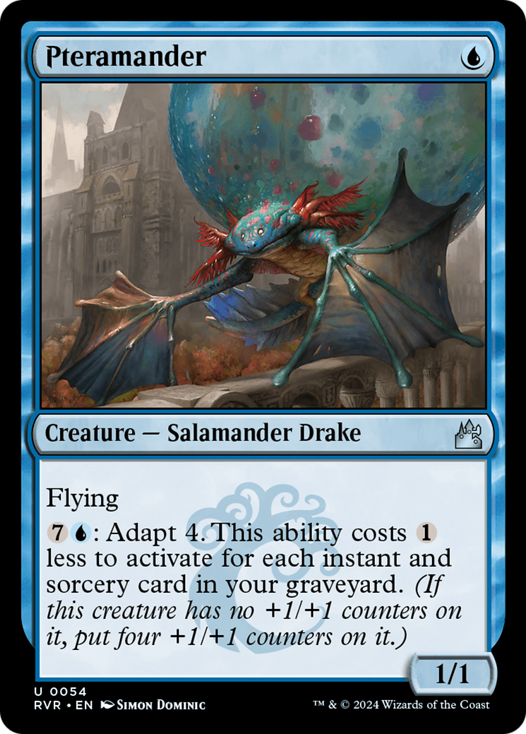 Pteramander (RVR-054) - Ravnica Remastered - Premium MTG Single from Wizards of the Coast - Just $0.25! Shop now at Game Crave Tournament Store
