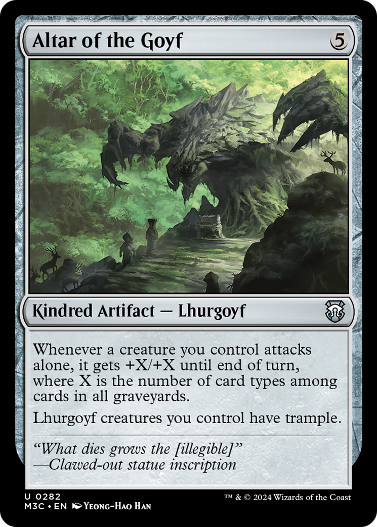 Altar of the Goyf (M3C-282) - Modern Horizons 3 Commander - Premium MTG Single from Wizards of the Coast - Just $0.25! Shop now at Game Crave Tournament Store