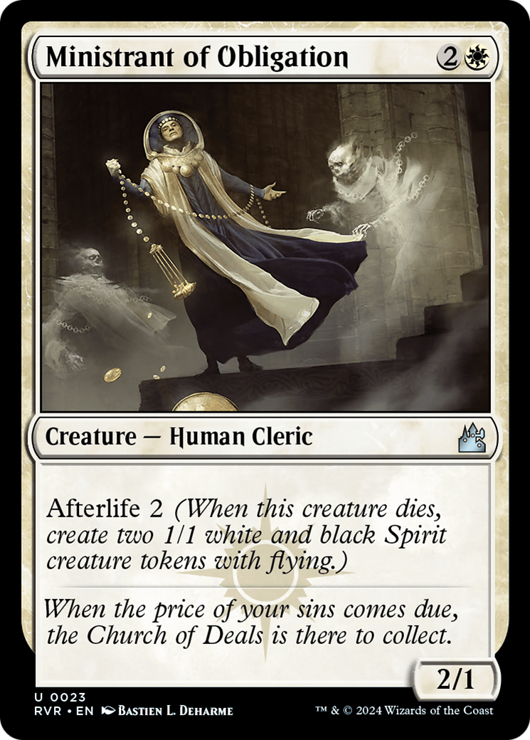 Ministrant of Obligation (RVR-023) - Ravnica Remastered Foil - Premium MTG Single from Wizards of the Coast - Just $0.25! Shop now at Game Crave Tournament Store