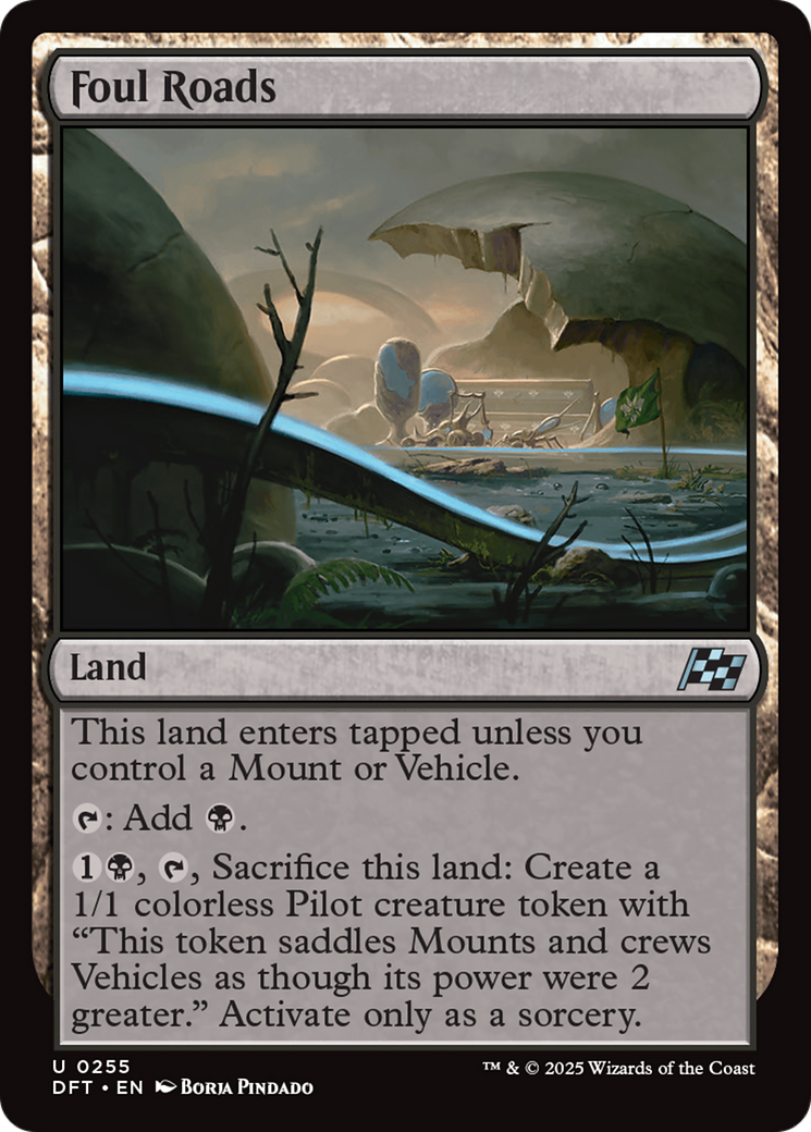 Foul Roads (DFT-255) - Aetherdrift Foil - Premium MTG Single from Wizards of the Coast - Just $0.08! Shop now at Game Crave Tournament Store
