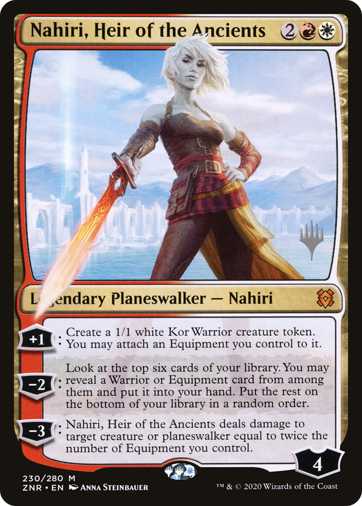 Nahiri, Heir of the Ancients (PZNR-230P) - Zendikar Rising Promos