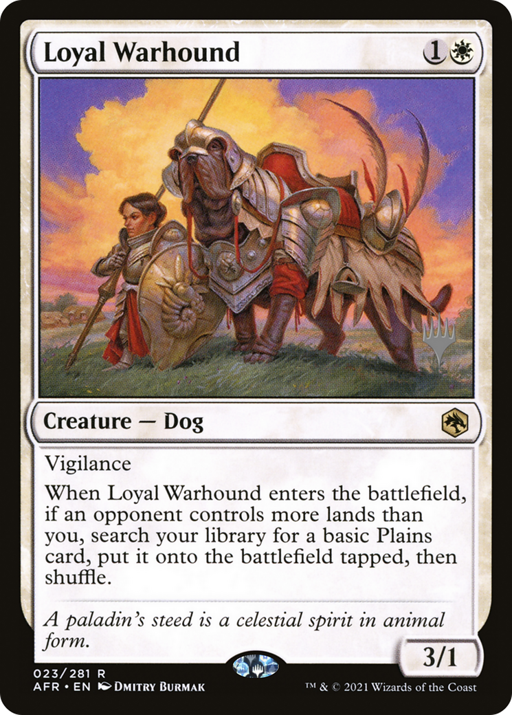 Loyal Warhound (PAFR-23P) - Adventures in the Forgotten Realms Promos Foil