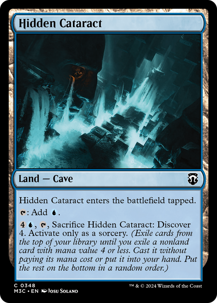 Hidden Cataract (M3C-348) - Modern Horizons 3 Commander Foil - Premium MTG Single from Wizards of the Coast - Just $0.25! Shop now at Game Crave Tournament Store