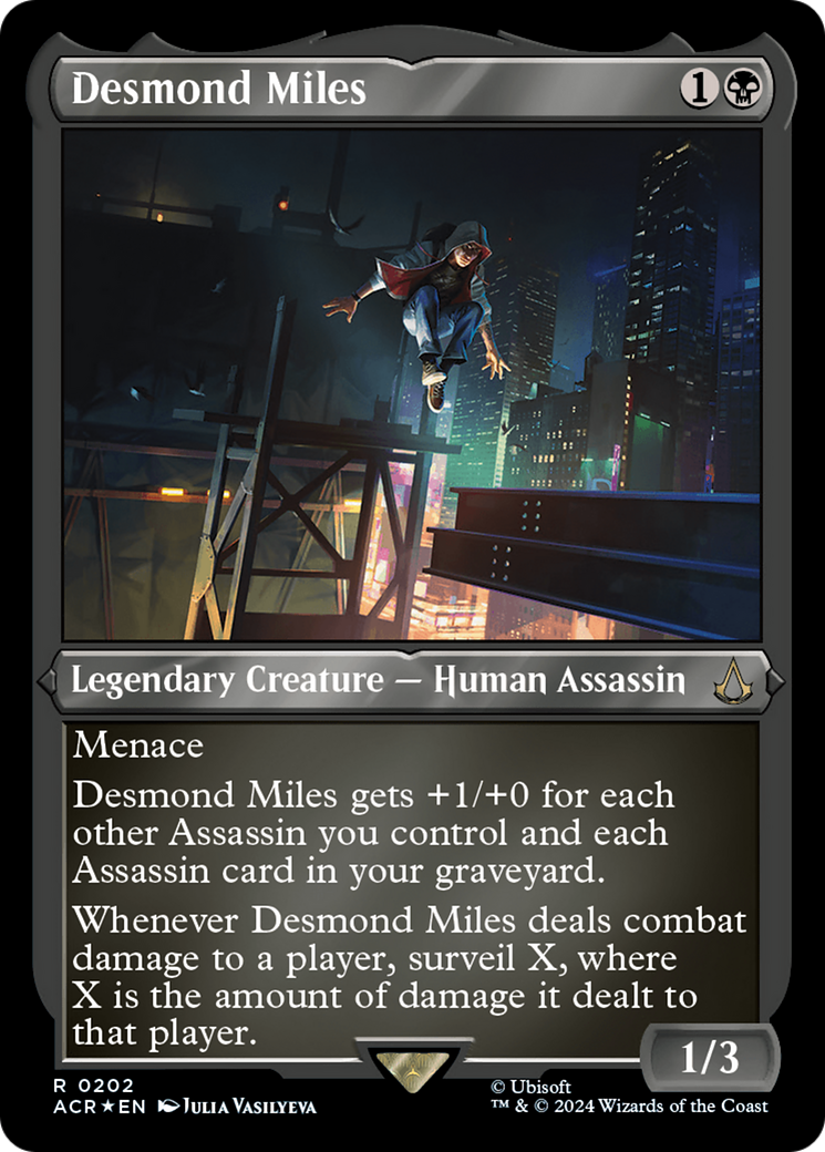 Desmond Miles (ACR-202) - Assassin's Creed Etched Foil - Premium MTG Single from Wizards of the Coast - Just $0.94! Shop now at Game Crave Tournament Store