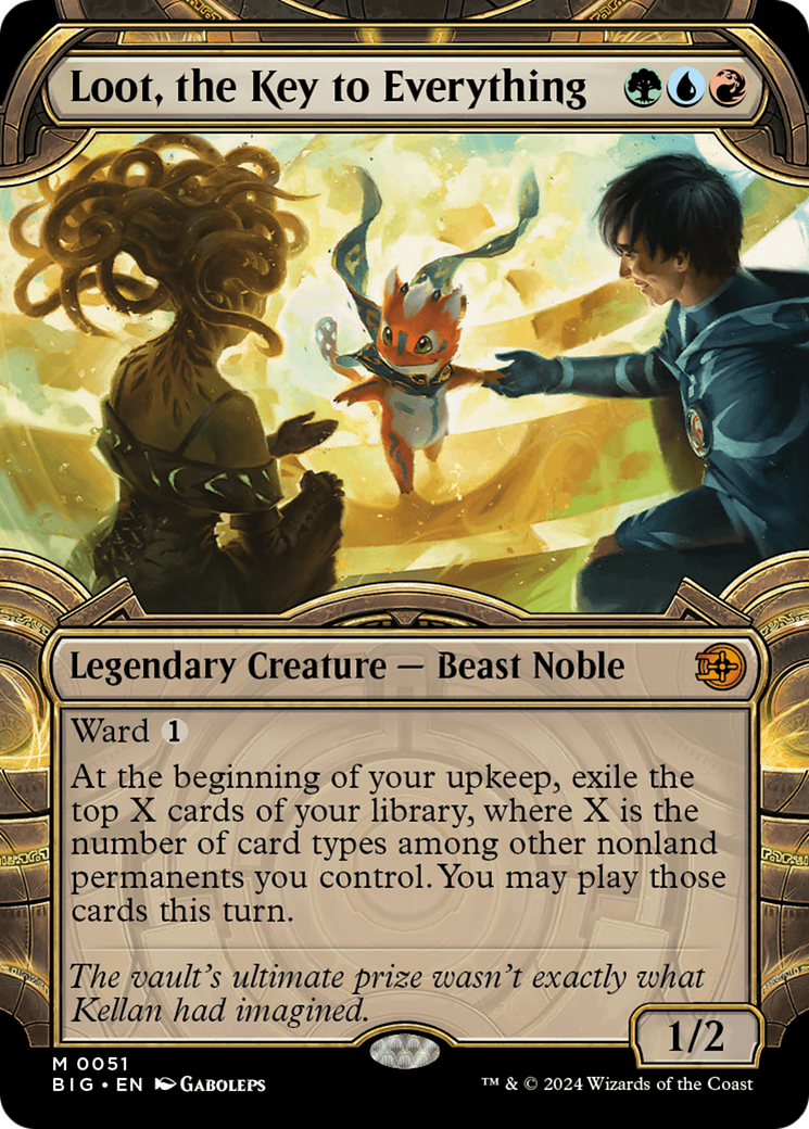 Loot, the Key to Everything (BIG-051) - The Big Score (Borderless) Foil - Premium MTG Single from Wizards of the Coast - Just $10.02! Shop now at Game Crave Tournament Store