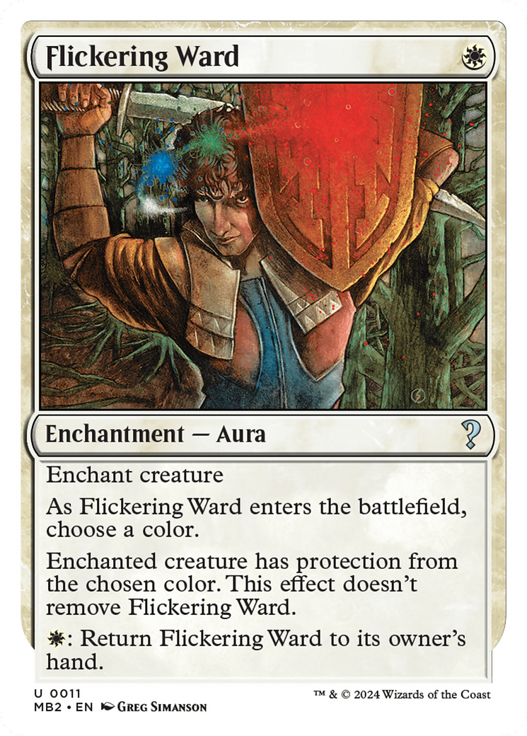Flickering Ward (MB2-011) - Mystery Booster 2 - Premium MTG Single from Wizards of the Coast - Just $1.50! Shop now at Game Crave Tournament Store