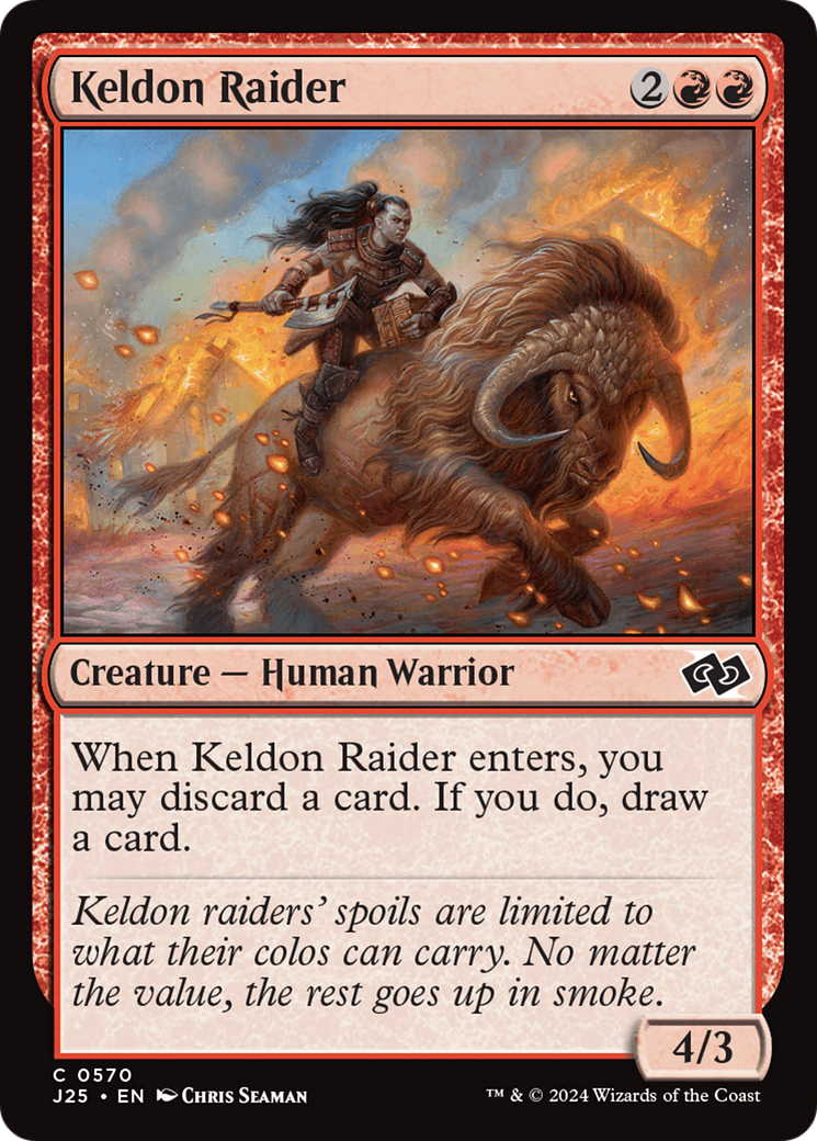 Keldon Raider (J25-570) - Foundations Jumpstart - Premium MTG Single from Wizards of the Coast - Just $0.25! Shop now at Game Crave Tournament Store