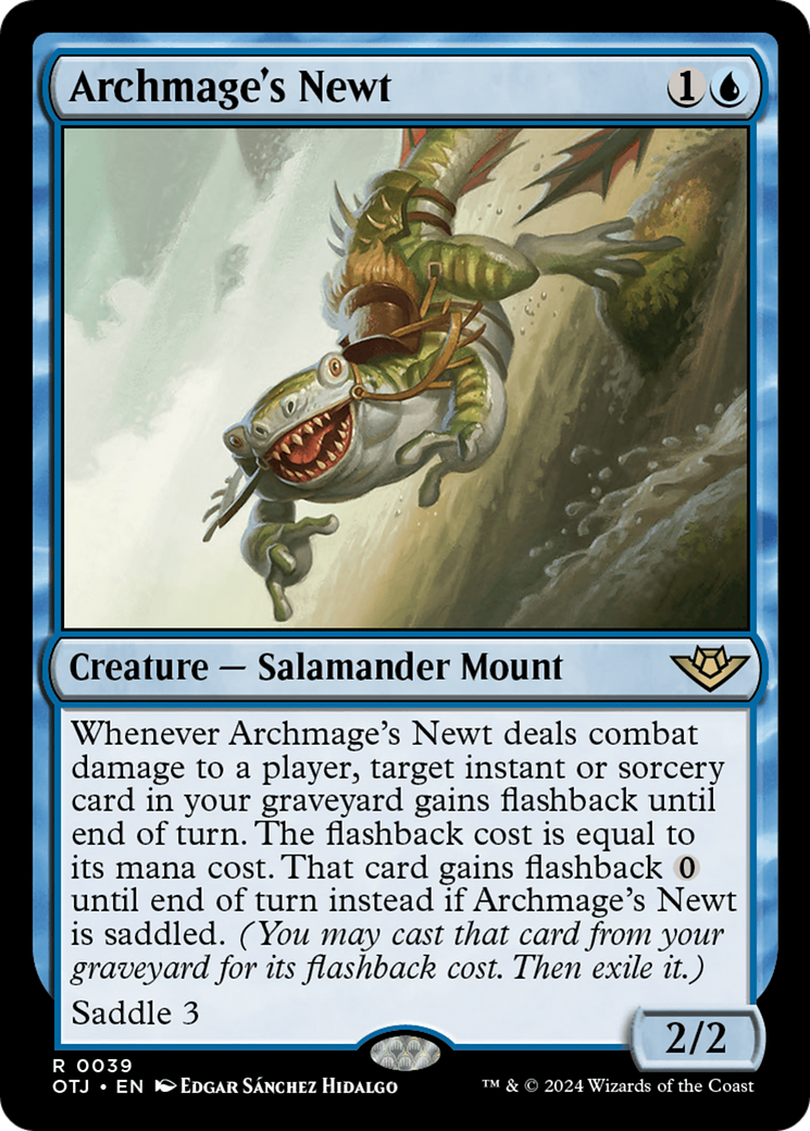 Archmage's Newt (OTJ-039) - Outlaws of Thunder Junction - Premium MTG Single from Wizards of the Coast - Just $0.25! Shop now at Game Crave Tournament Store