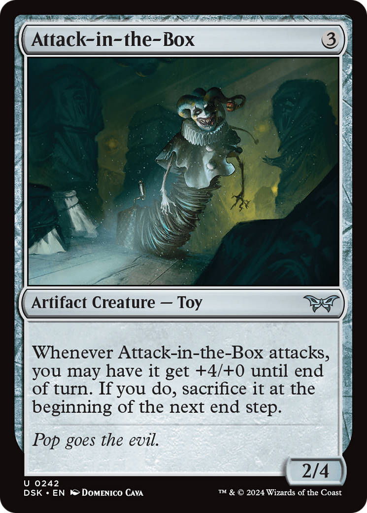 Attack-in-the-Box (DSK-242) - Duskmourn: House of Horror Foil - Premium MTG Single from Wizards of the Coast - Just $0.25! Shop now at Game Crave Tournament Store