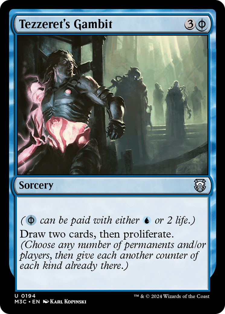 Tezzeret's Gambit (M3C-194) - Modern Horizons 3 Commander - Premium MTG Single from Wizards of the Coast - Just $0.25! Shop now at Game Crave Tournament Store
