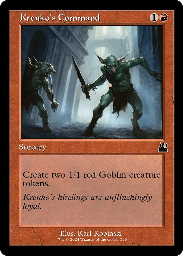 Krenko's Command (RVR-336) - Ravnica Remastered Foil - Premium MTG Single from Wizards of the Coast - Just $0.25! Shop now at Game Crave Tournament Store