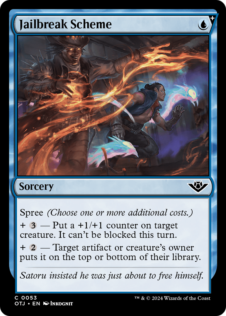 Jailbreak Scheme (OTJ-053) - Outlaws of Thunder Junction - Premium MTG Single from Wizards of the Coast - Just $0.25! Shop now at Game Crave Tournament Store