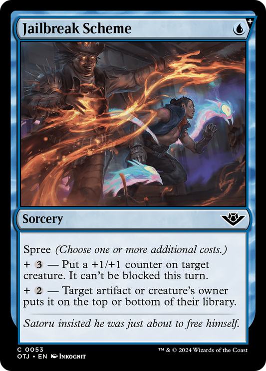 Jailbreak Scheme (OTJ-053) - Outlaws of Thunder Junction - Premium MTG Single from Wizards of the Coast - Just $0.25! Shop now at Game Crave Tournament Store