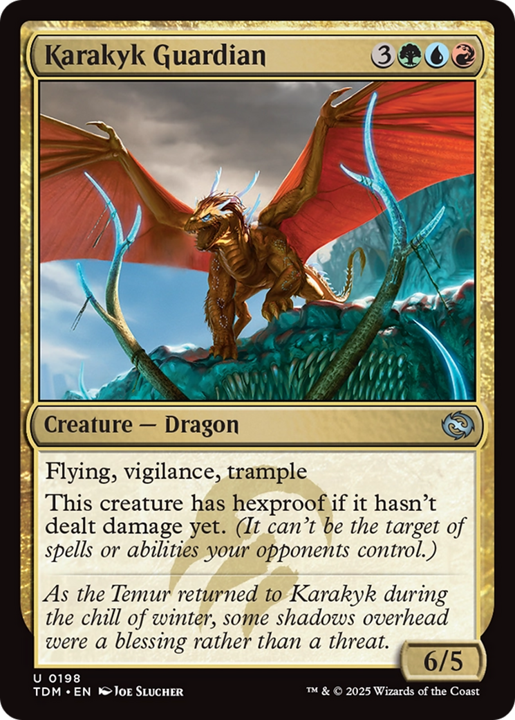 Karakyk Guardian (TDM-198) - Tarkir: Dragonstorm - Premium MTG Single from Wizards of the Coast - Just $0.09! Shop now at Game Crave Tournament Store