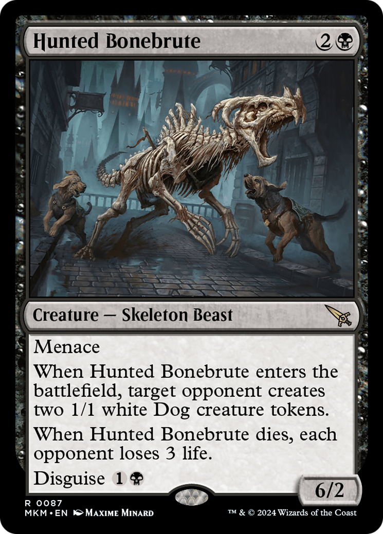Hunted Bonebrute (MKM-087) - Murders at Karlov Manor Foil - Premium MTG Single from Wizards of the Coast - Just $0.25! Shop now at Game Crave Tournament Store