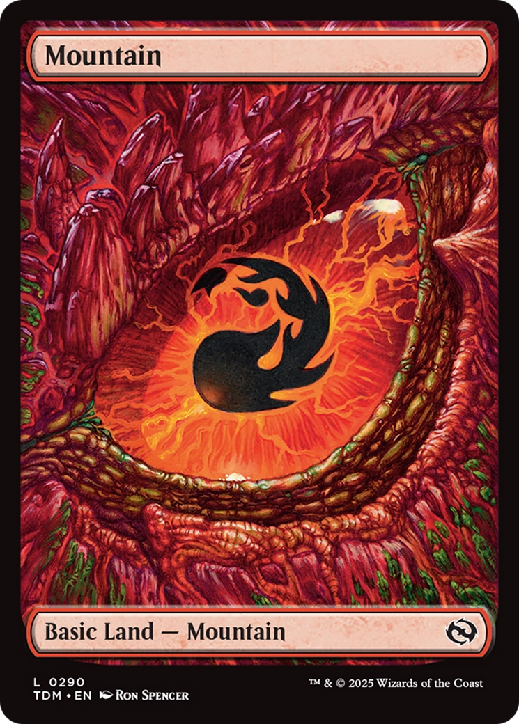 Mountain (0290) (TDM-290) - Tarkir: Dragonstorm - Premium MTG Single from Wizards of the Coast - Just $1.83! Shop now at Game Crave Tournament Store