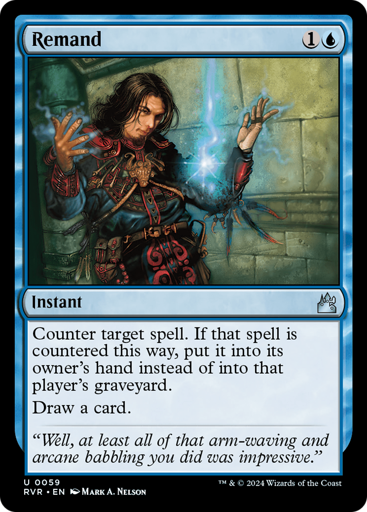 Remand (RVR-059) - Ravnica Remastered Foil - Premium MTG Single from Wizards of the Coast - Just $0.25! Shop now at Game Crave Tournament Store