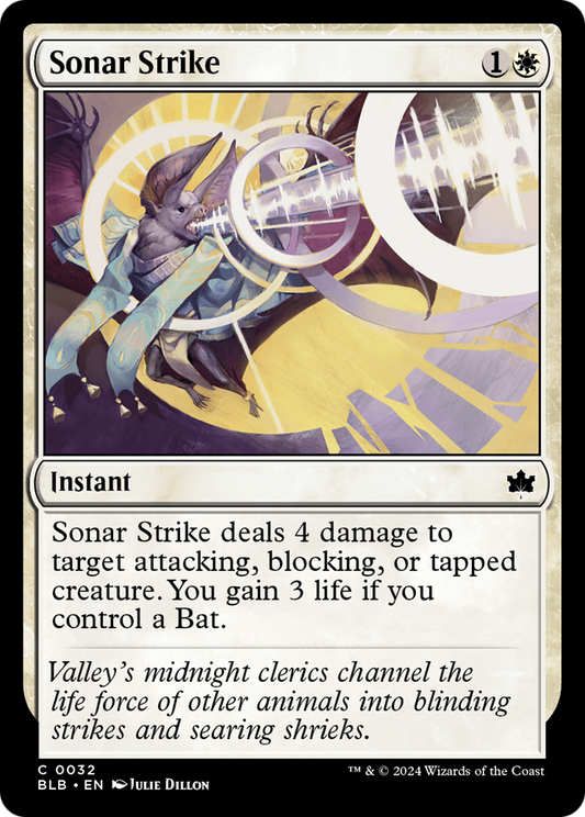 Sonar Strike (BLB-032) - Bloomburrow Foil - Premium MTG Single from Wizards of the Coast - Just $0.25! Shop now at Game Crave Tournament Store