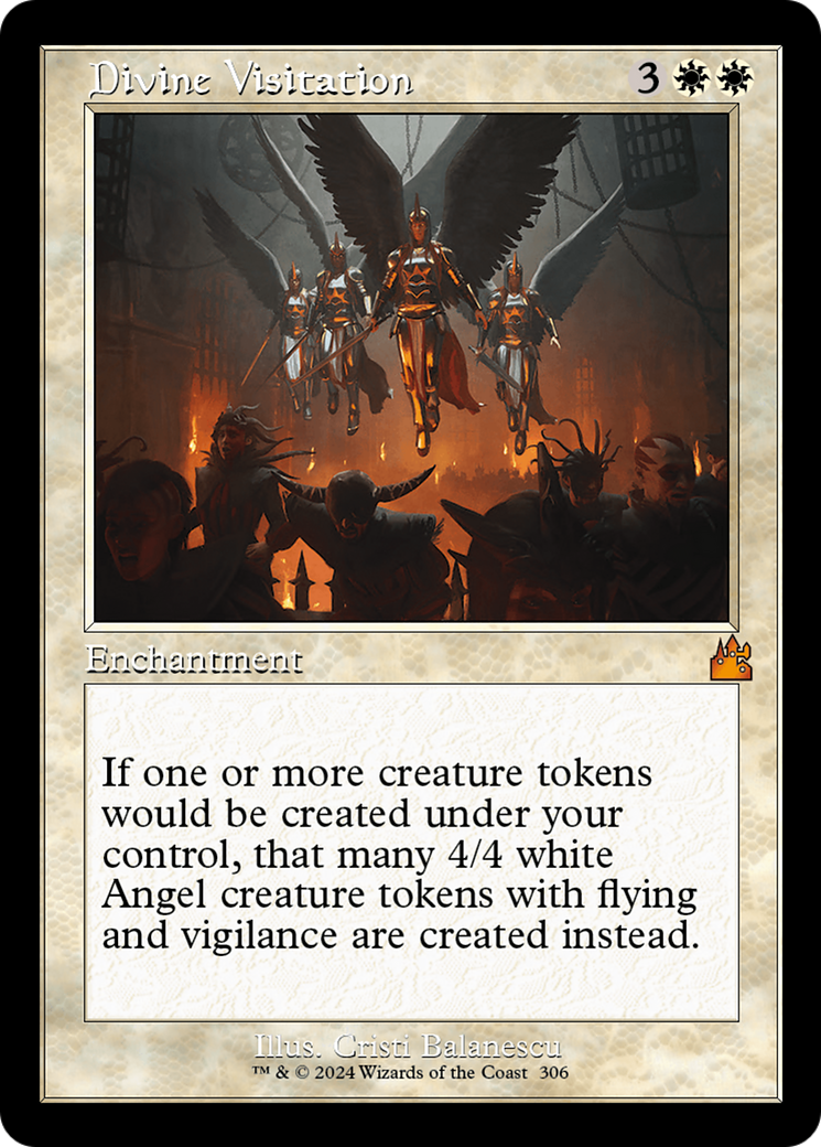 Divine Visitation (RVR-306) - Ravnica Remastered Foil - Premium MTG Single from Wizards of the Coast - Just $4.54! Shop now at Game Crave Tournament Store