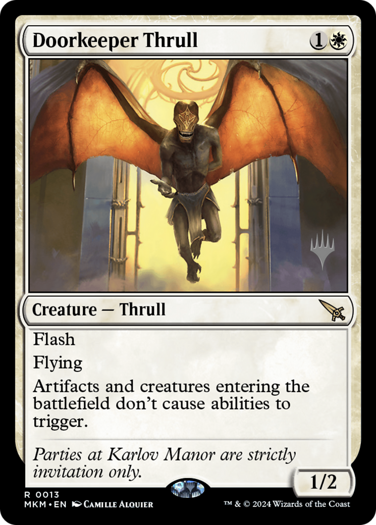 Doorkeeper Thrull (PMKM-13P) - Murders at Karlov Manor Promos - Premium MTG Single from Wizards of the Coast - Just $1.41! Shop now at Game Crave Tournament Store