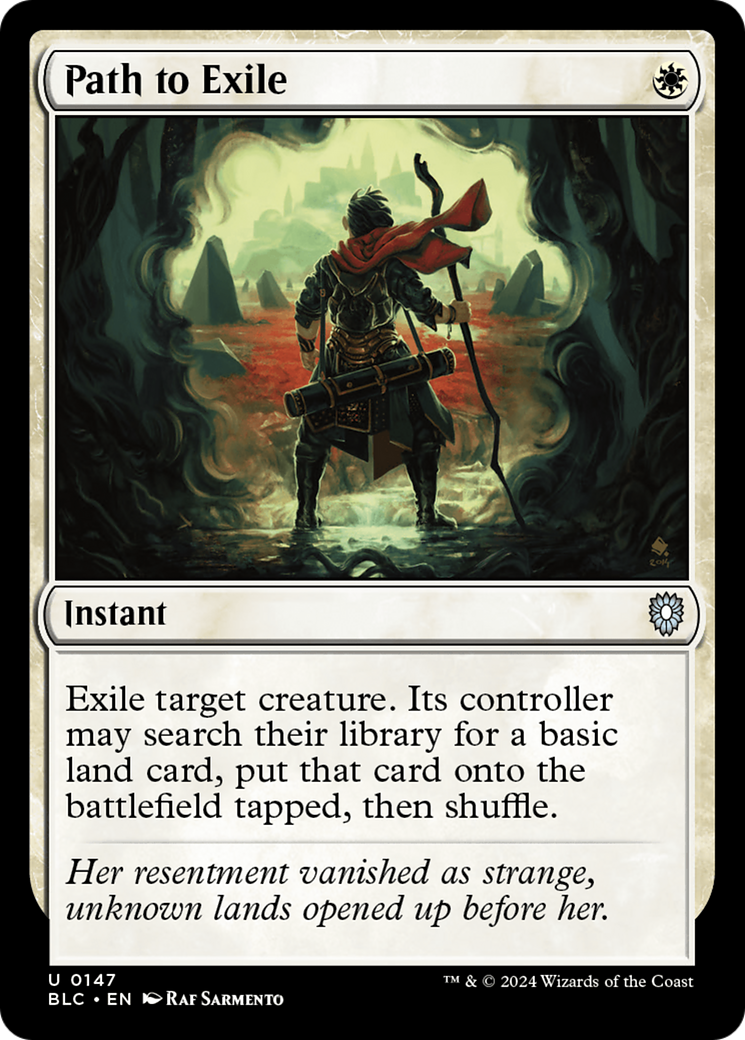 Path to Exile (BLC-147) - Bloomburrow Commander - Premium MTG Single from Wizards of the Coast - Just $0.86! Shop now at Game Crave Tournament Store