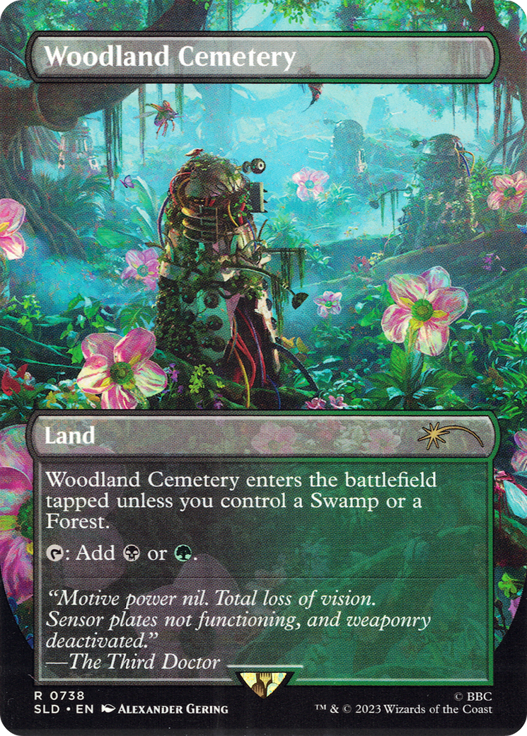 Woodland Cemetery (SLD-738) - Secret Lair Drop: (borderless) (Borderless) - Premium MTG Single from Wizards of the Coast - Just $7.60! Shop now at Game Crave Tournament Store