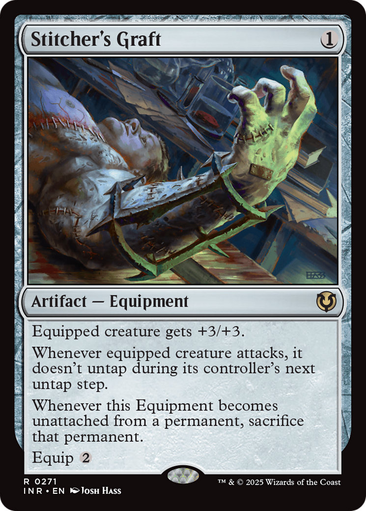 Stitcher's Graft (-271) - Innistrad Remastered - Premium MTG Single from Wizards of the Coast - Just $0.25! Shop now at Game Crave Tournament Store