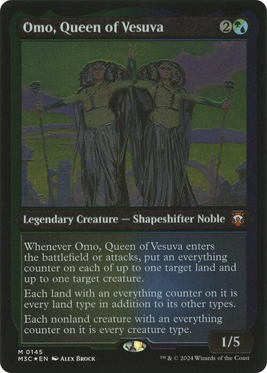 Omo, Queen of Vesuva (M3C-145) - Modern Horizons 3 Commander Foil